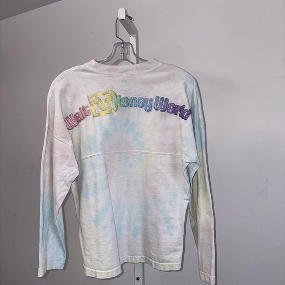 Walt Disney World Pastel Tie Dye Spirit Jersey Glittery Puff Letters Girls XL - Picture 7 of 11